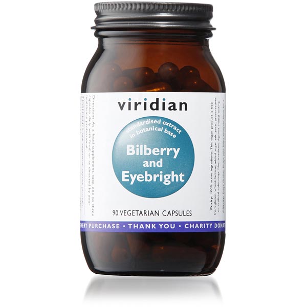 Viridian Bilberry with Eyebright Extract - 90 Capsules Scotland
