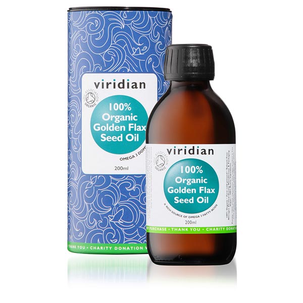 Viridian Organic Golden Flaxseed Oil - 200ml Scotland