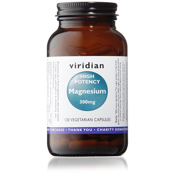 Viridian Hi-Potency Magnesium 300mg - 120 Capsules Scotland