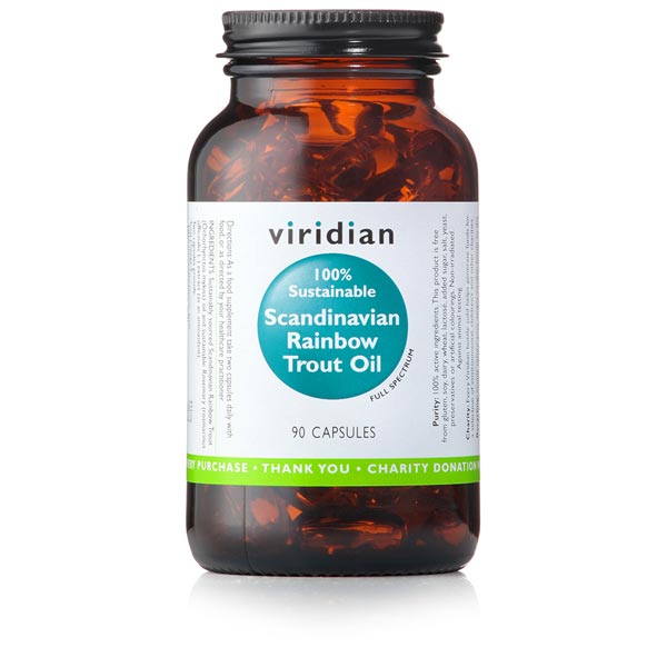 Viridian Sust Scandinavian Rainbow Trout Oil - 90 Soft Gels Scotland